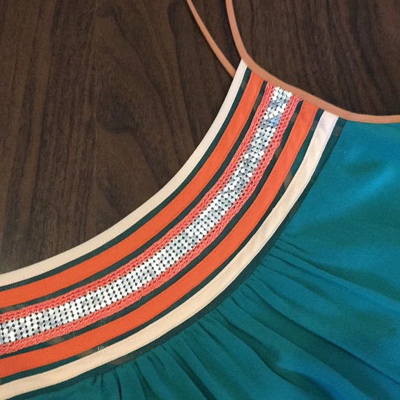 French Connection teal dress. - Picture 2 of 4
